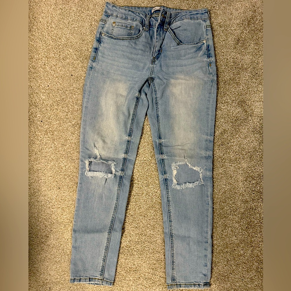 Dex jeans, distressed, size 27.